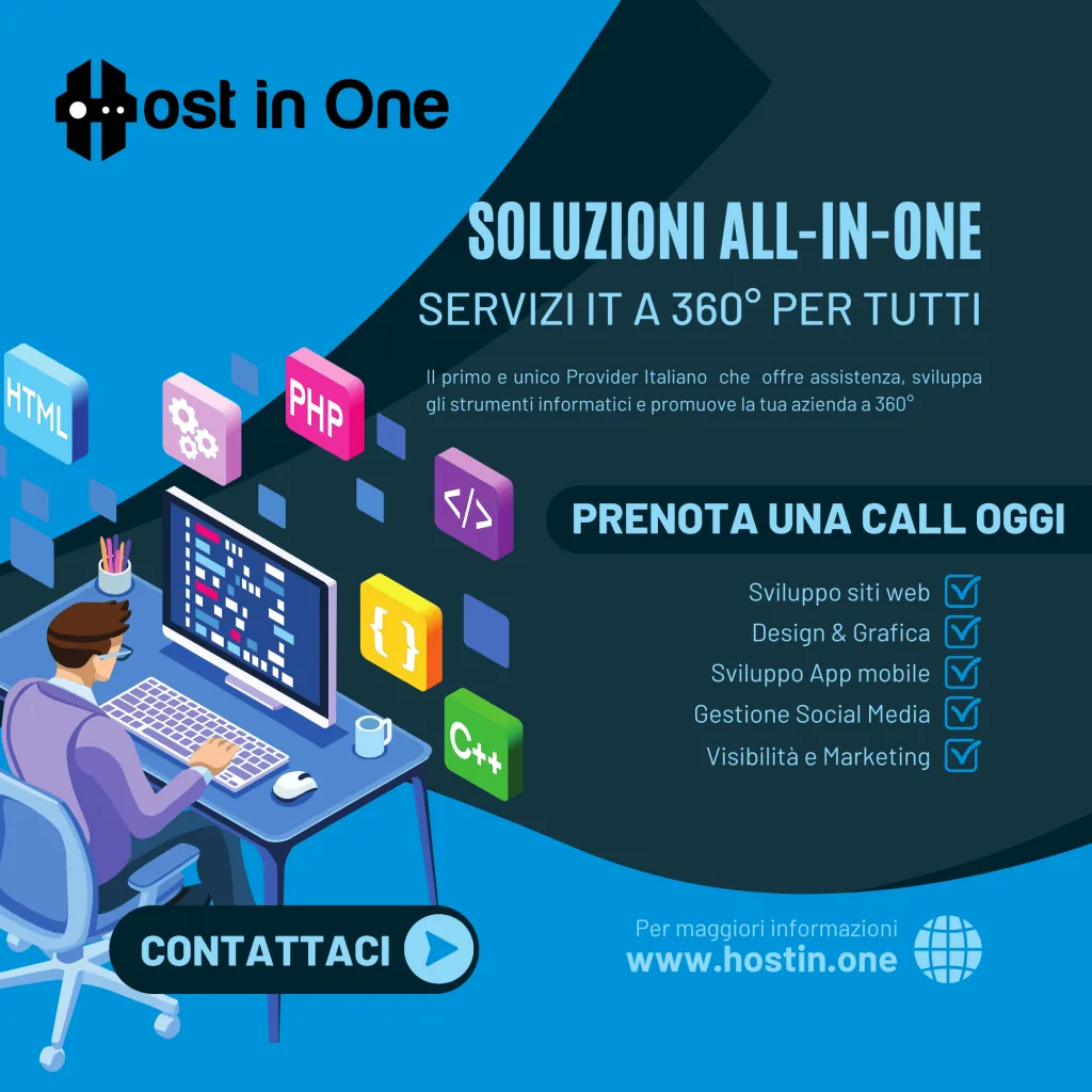 HostInOne - Soluzioni All-In-One di servizi digital per tutti